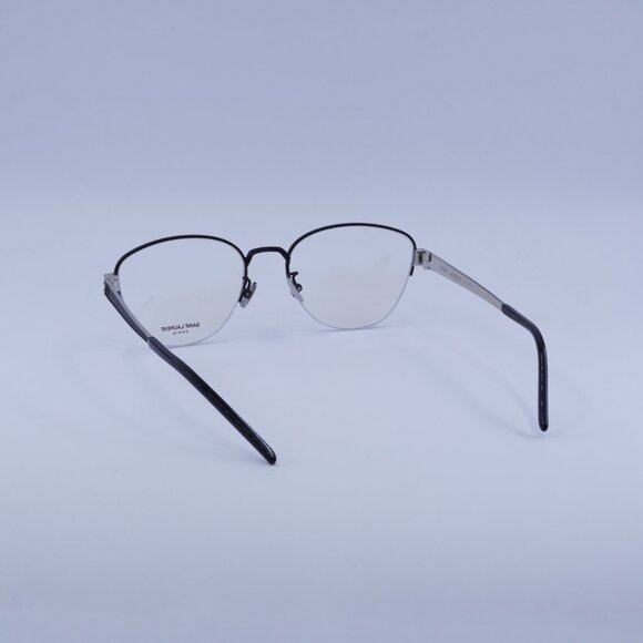 Saint Laurent SL M64 004 Eyeglasses Black/Silver 54mm Cat Eye Frame - Picture 5 of 10